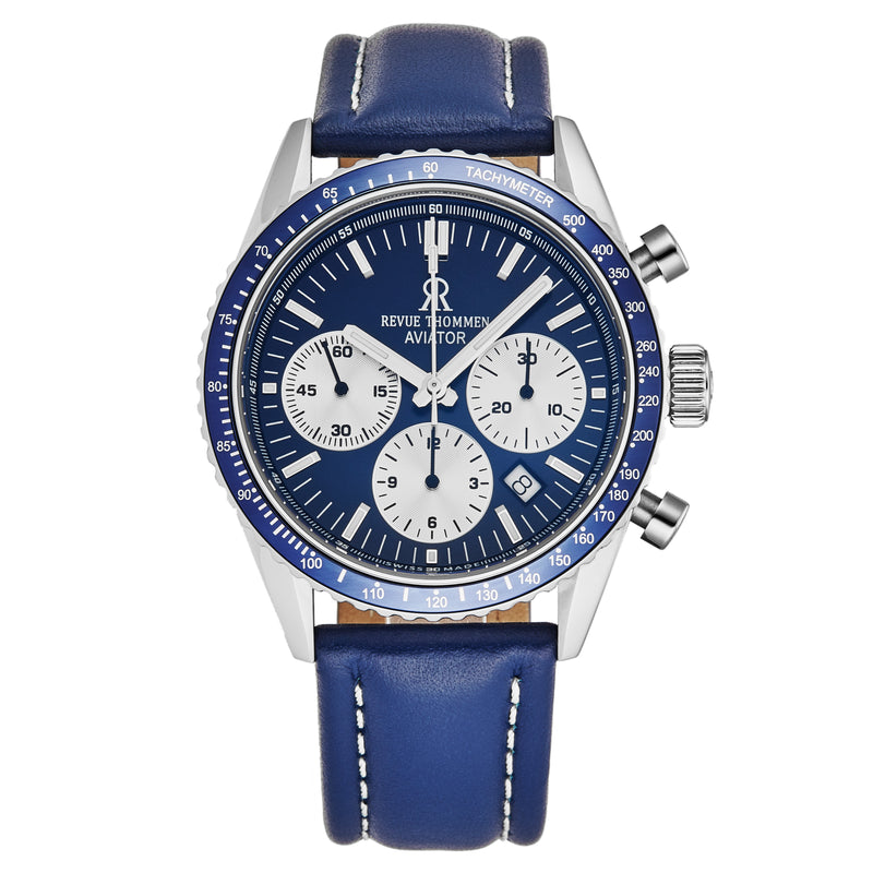 Aviator 17000.6535 / Blue | Blue Dial