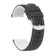 22mm Silicone Rally Strap, Perforated Black / White |  Dial