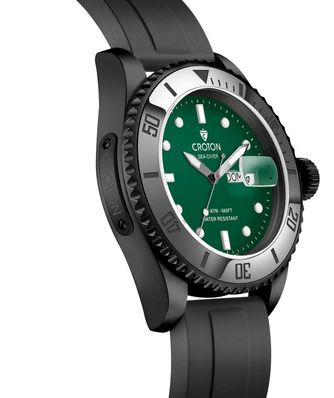 Sea Diver Black/Green/Black | Green Dial
