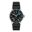 Atlantik 39 Black Rubber | Matte Black Dial