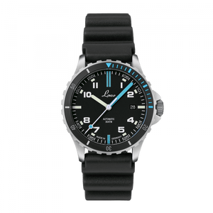 Atlantik 39 Black Rubber Black Dial