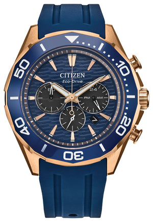 Endeavor Chrono Blue / Polyurethane Blue Dial