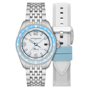 Spinnaker Fleuss GMT Automatic White / Stainless Steel | White Dial