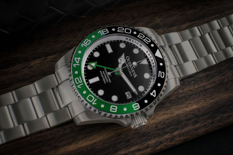 Seiko NH34 Titanium Automatic GMT 1250M Deep Marine Explorer II