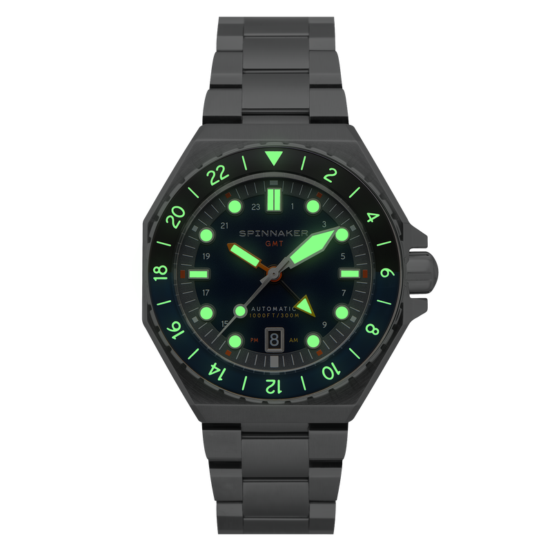 Dumas GMT Automatic Blue / Stainless Steel | Blue Dial