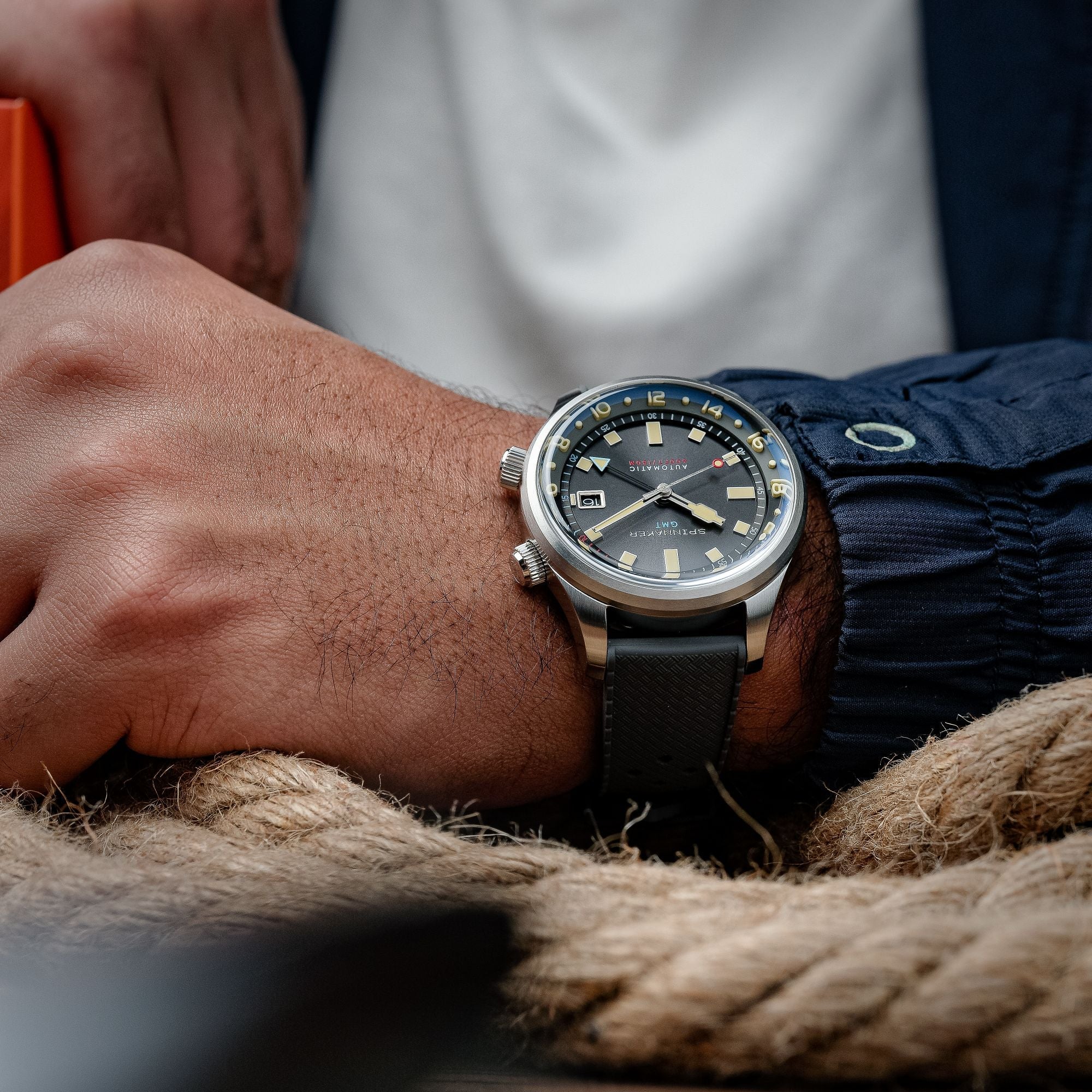 Bradner GMT Automatic Grey / Stainless Steel | Gray Dial