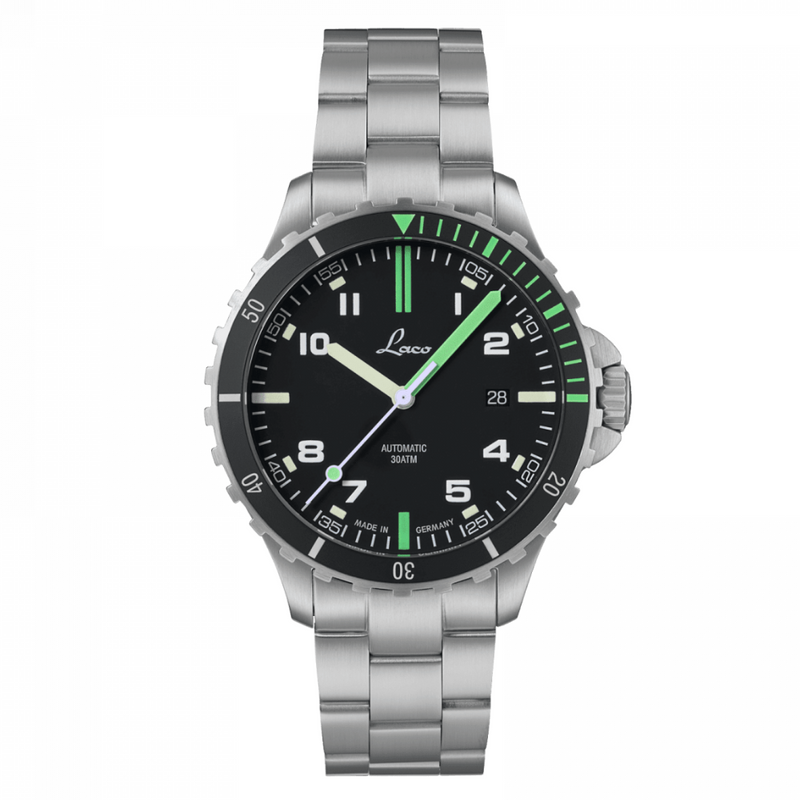 Squad Watch Amazonas 42mm Metal Bracelet | Black Dial