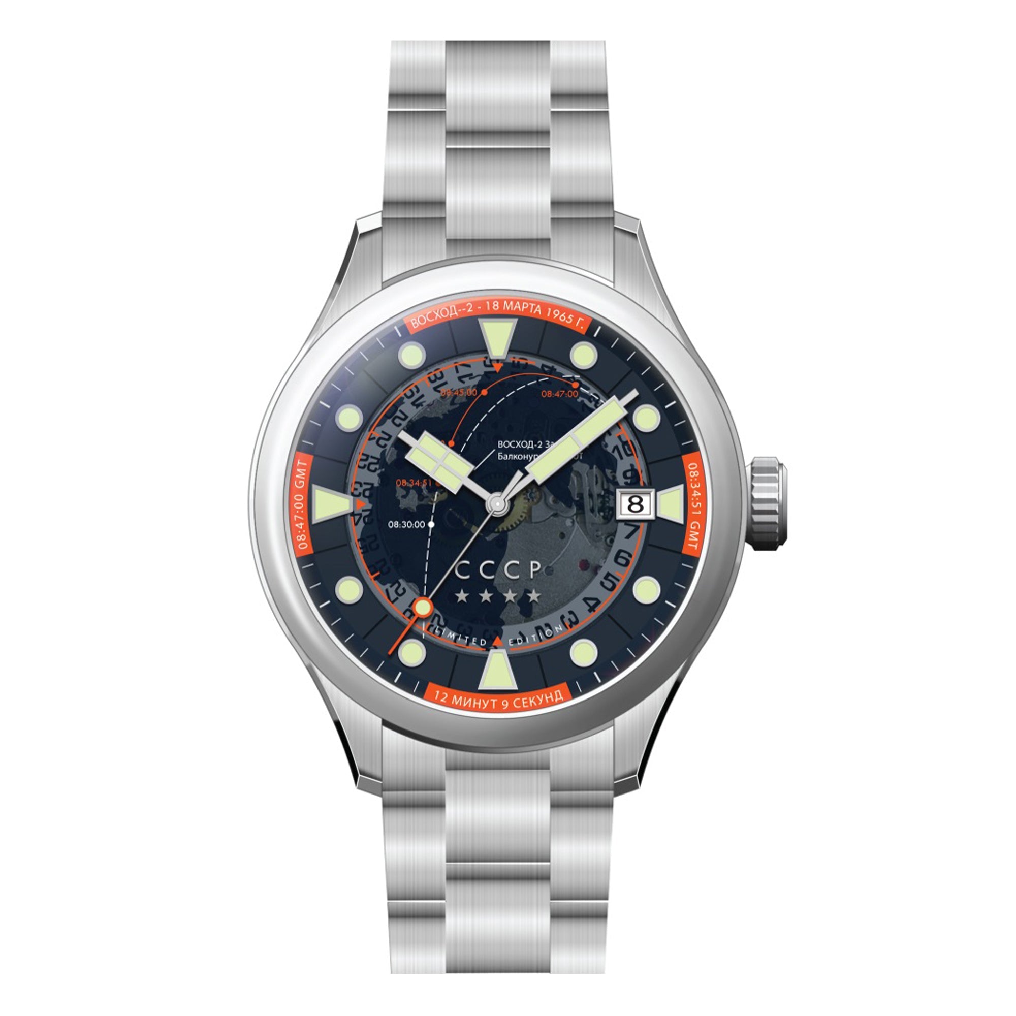 SPACE LEONOV BLUE / STAINLESS STEEL | Blue Dial