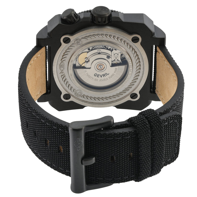 XO Submarine Sellita SW200 rotating bezel Black dial Black PVD Divers watch