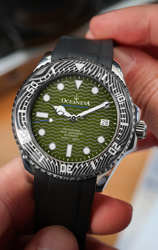 Deep Marine Explorer VI 6000m Grade 5 Titanium 6000m/ODGreenDial | Green Dial
