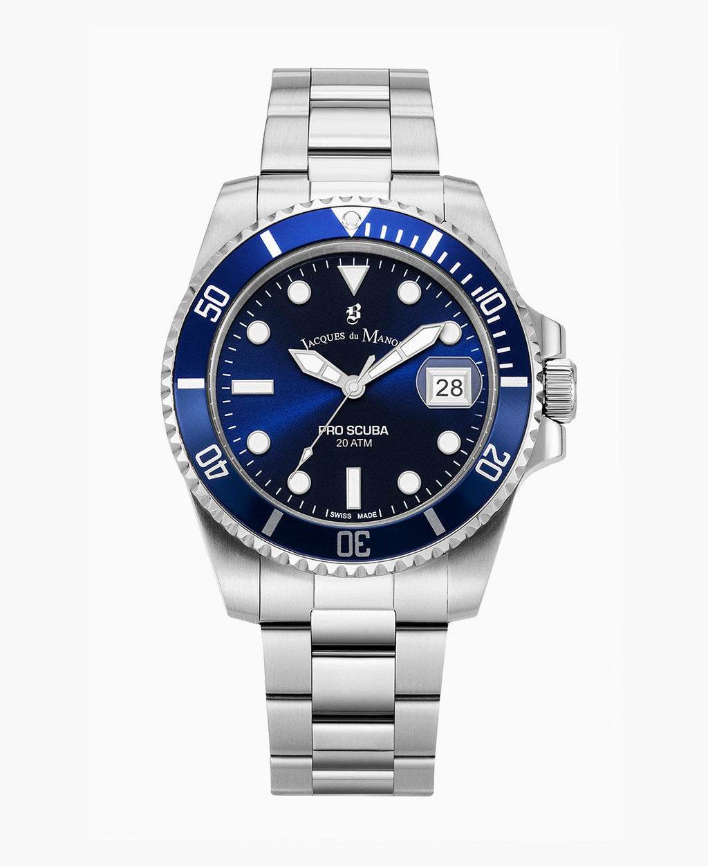 Jacques Du Manoir Pro Scuba 43mm Quartz Movement Blue Dial