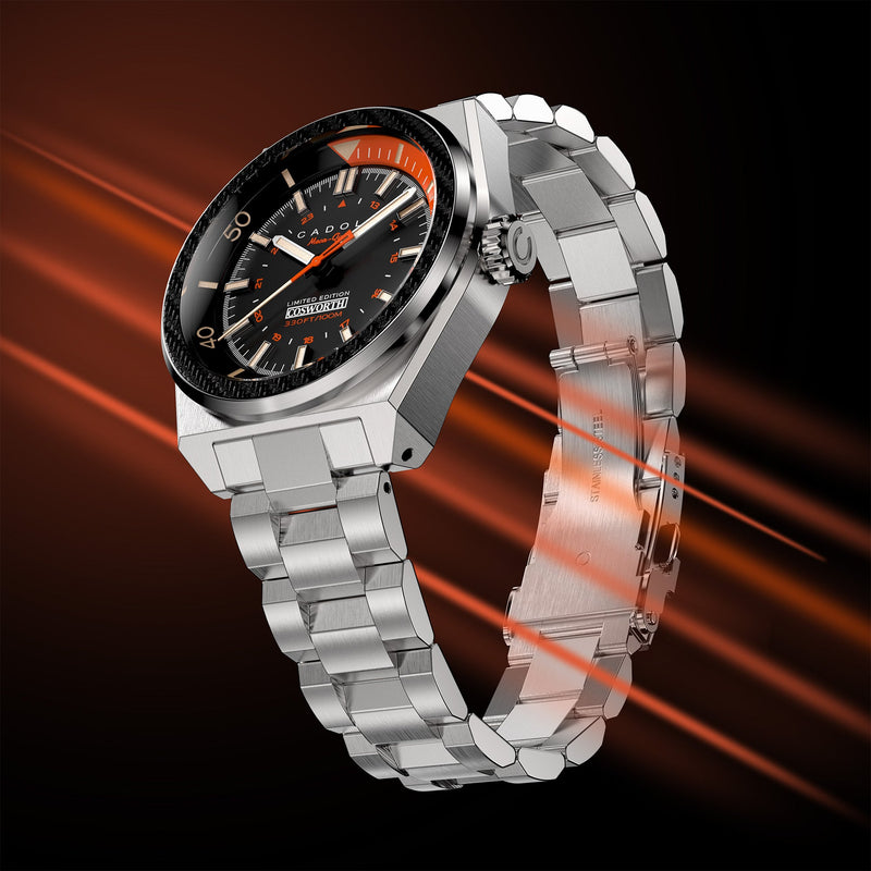 COSWORTH COSTIN MECA-QUARTZ LIMITED EDITION BLACK / STAINLESS STEEL | Black Dial