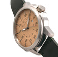Hughes Watch w/ Date Green/Tan | Tan Dial