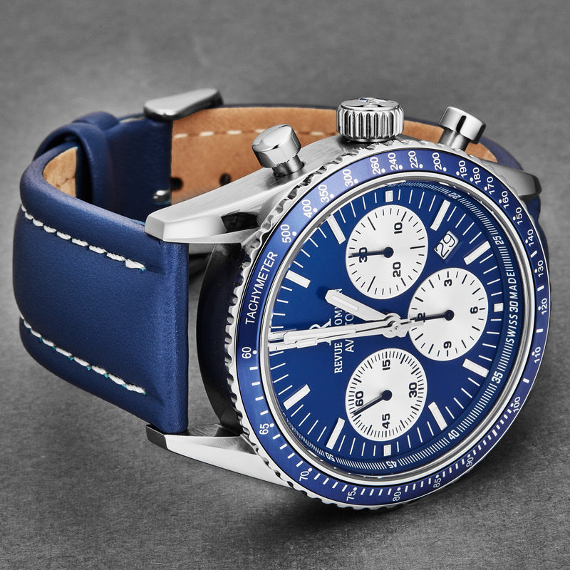 Aviator 17000.6535 / Blue | Blue Dial