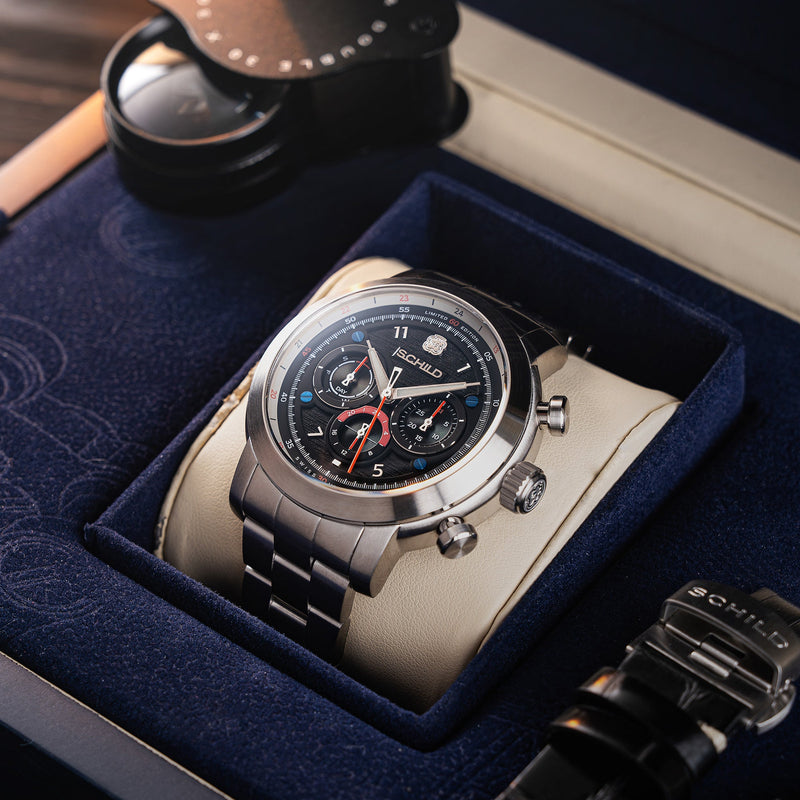 HEINRICH SWISS MULTIFUNCTION LIMITED EDITION LIMITED EDITION BLACK / STAINLESS STEEL | Black Dial