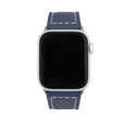 Thick Leather Racer Band with Stitch for Apple Watch Series 8/7/6/5/4/3/2/1/SE Blue (38mm | 40mm | 41mm) |  Dial
