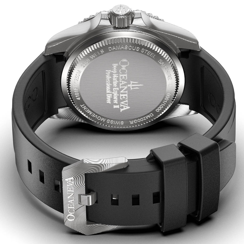 Damascus Swiss Automatic SW200 Deep Marine Explorer II Damascus/Green Dial | Green Dial