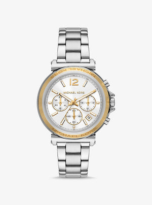 Maren Silver Dial Silver Stainless Steel Bracelet Chronograph 40mm Silver Dial
