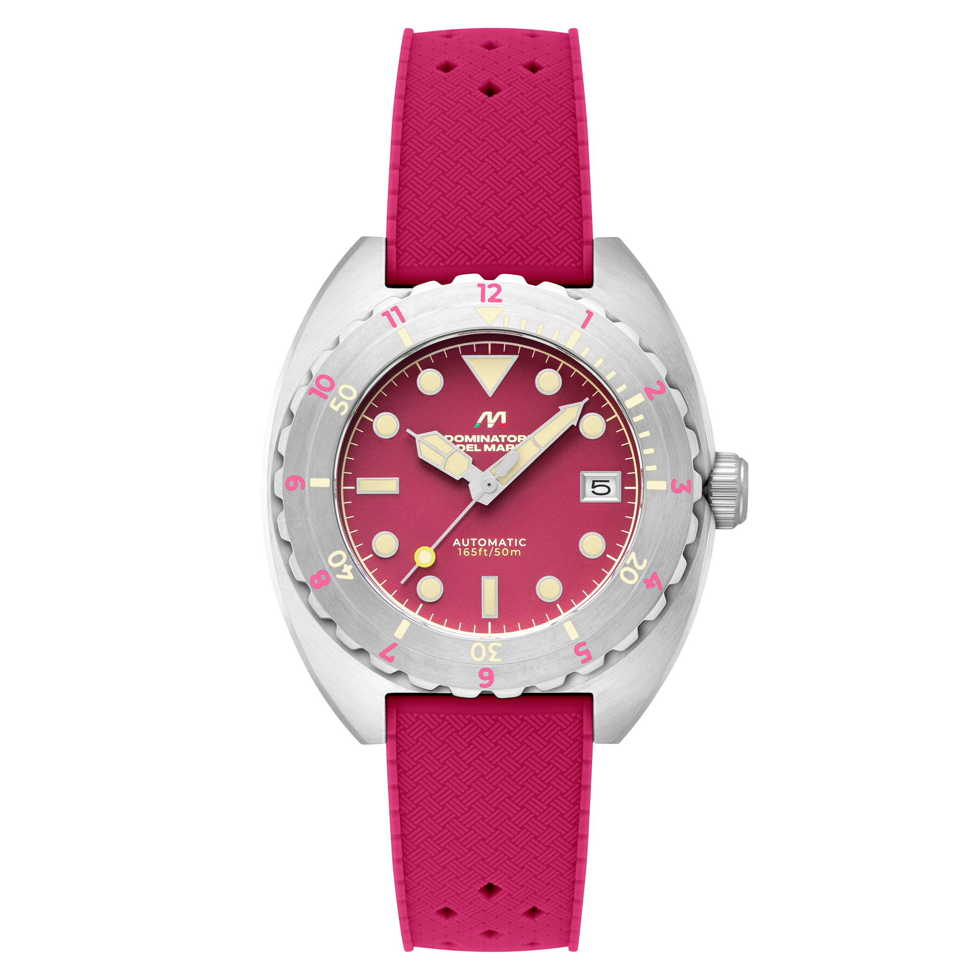 Amalfi Automatic Red / Red Silicone | Red Dial