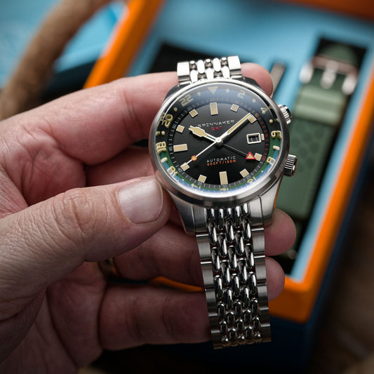 Bradner GMT Automatic Black / Stainless Steel Black Dial