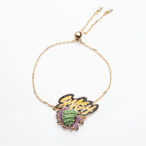 Marvel Hulk Green / Gold-tone plated