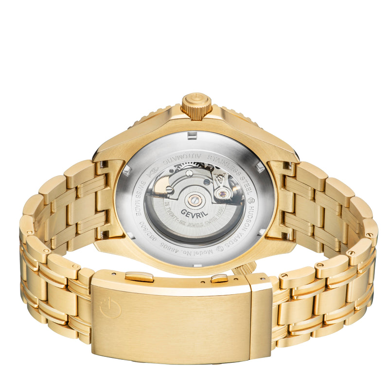 Hudson Yards Swiss Made SW200 Automatic Diver watch, Ceramic Rotating bezel, helium valve | Blue Dial