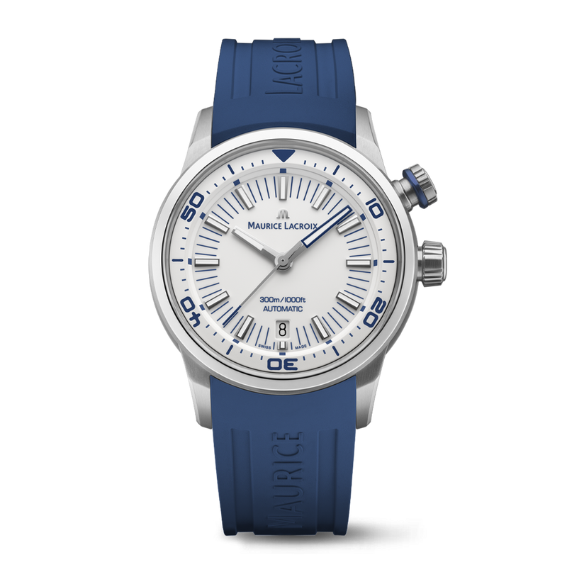 Pontos S Diver White / Blue Rubber | White Dial