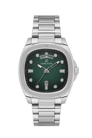 Premium Square Day/Date Silver / Green Dial Black Dial
