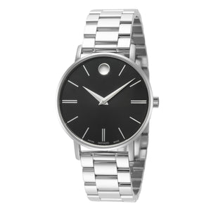 Corporate 40mm / Black / Silver Black Dial