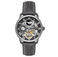 Longitude Automatic Skeleton Gray / Gray Leather | Gray Dial