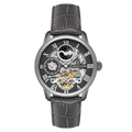 Longitude Automatic Skeleton Gray / Gray Leather | Gray Dial