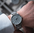 Augsburg Grau 42 Automatic / Leather Strap | Gray Dial