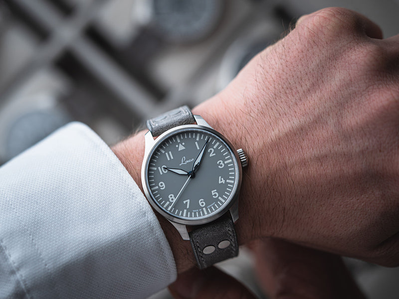 Augsburg Grau 42 Automatic / Leather Strap | Gray Dial