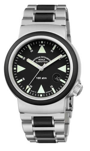 S.A.R. Rescue Timer Black / Bracelet | Black Dial