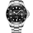 Aquadiver Black Dial/ Silver Stainless Steel Black Bezel | Black Dial