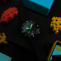 Cassini Automatic Space Invaders Limited Edition Black & Blue / Black | Black Dial