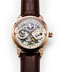 Legacy Rose Gold Dial/ Brown Leather Black