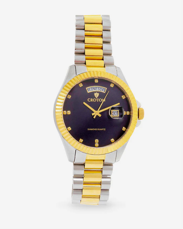 Day & Date Men's Diamond Marker Watch  |  Dial