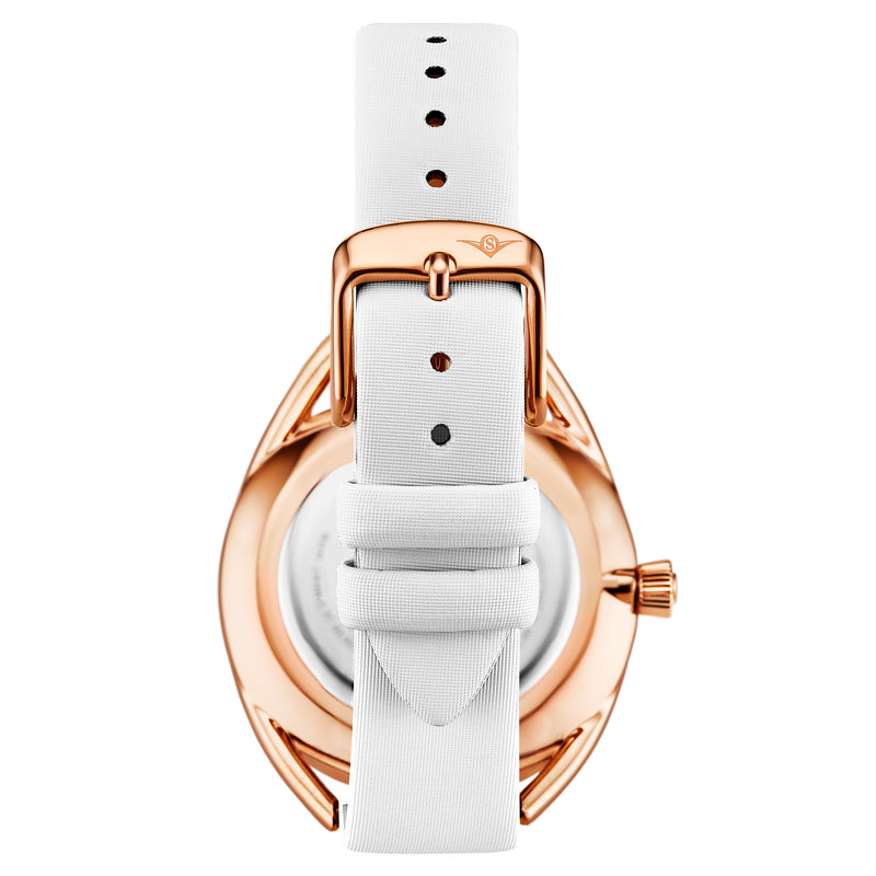 Symphony White Leather | Silver Dial