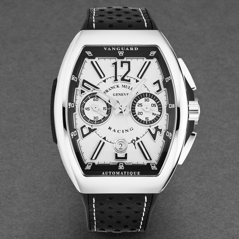 Vanguard Racing 45CCWHTBLK / White | White Dial
