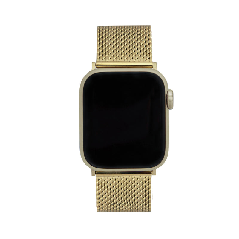 Thick Mesh Band for Apple Watch Series 8/7/6/5/4/3/2/1/SE Gold (38mm | 40mm | 41mm) |  Dial