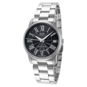 Baroncelli III 33mm / Black / Silver | Black Dial