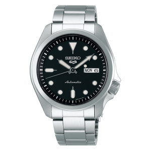 5 Sports SKX - Smooth Bezel Black Dial / Stainless Steel Strap Black Dial