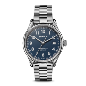 Vinton 38mm Blue | Blue Dial