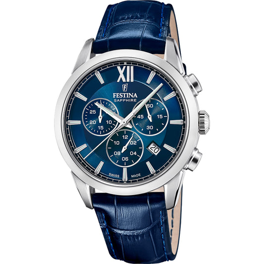 CHRONOGRAPH Blue / Leather Blue Dial