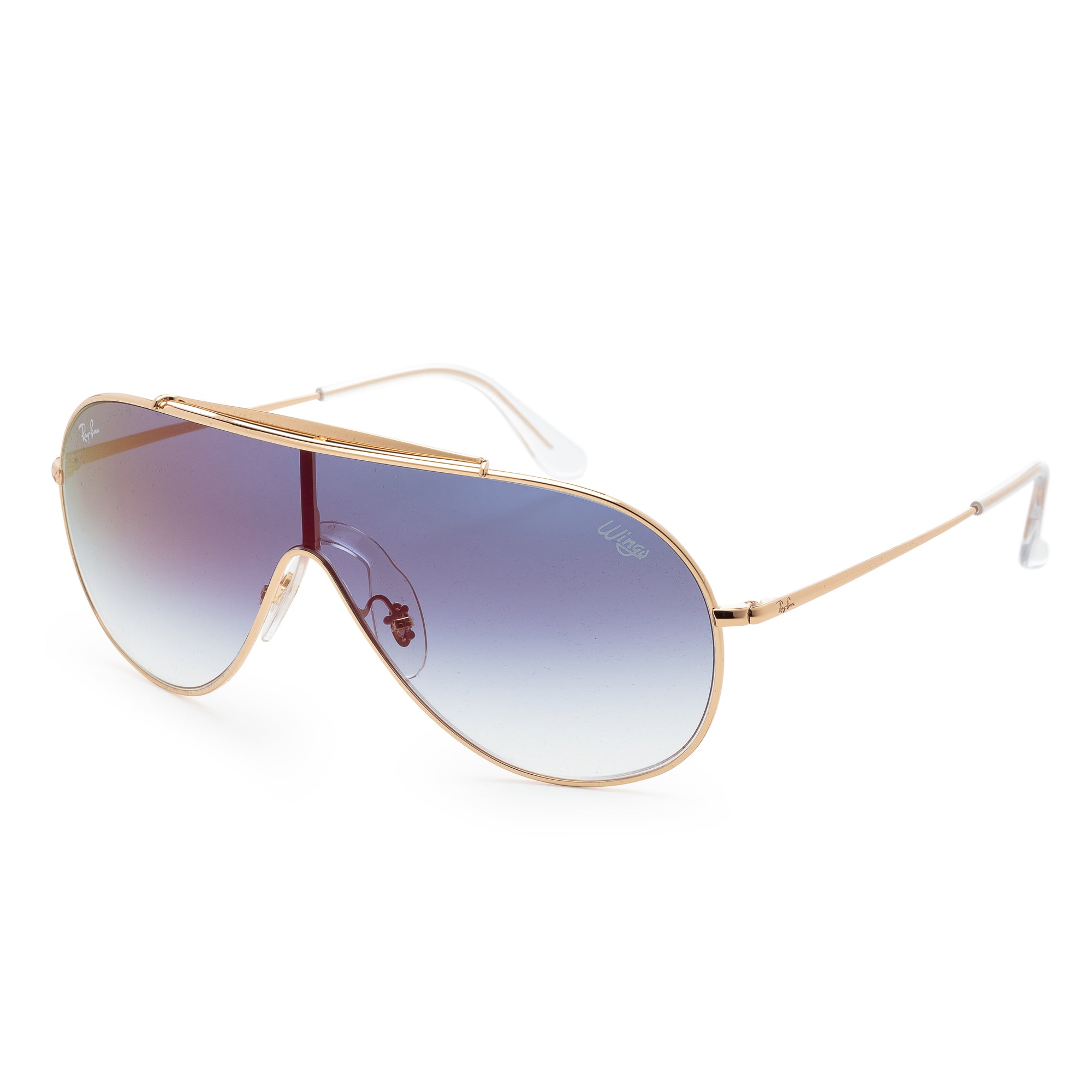 Wings Gold Frame, Pink Dark Mirror Red Lens |  Dial