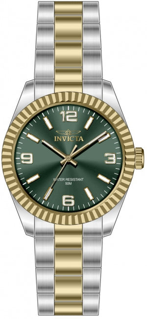 Specialty Green Dial / Two-Tone Silver-Gold Stainless Steel Bracelet Green Dial