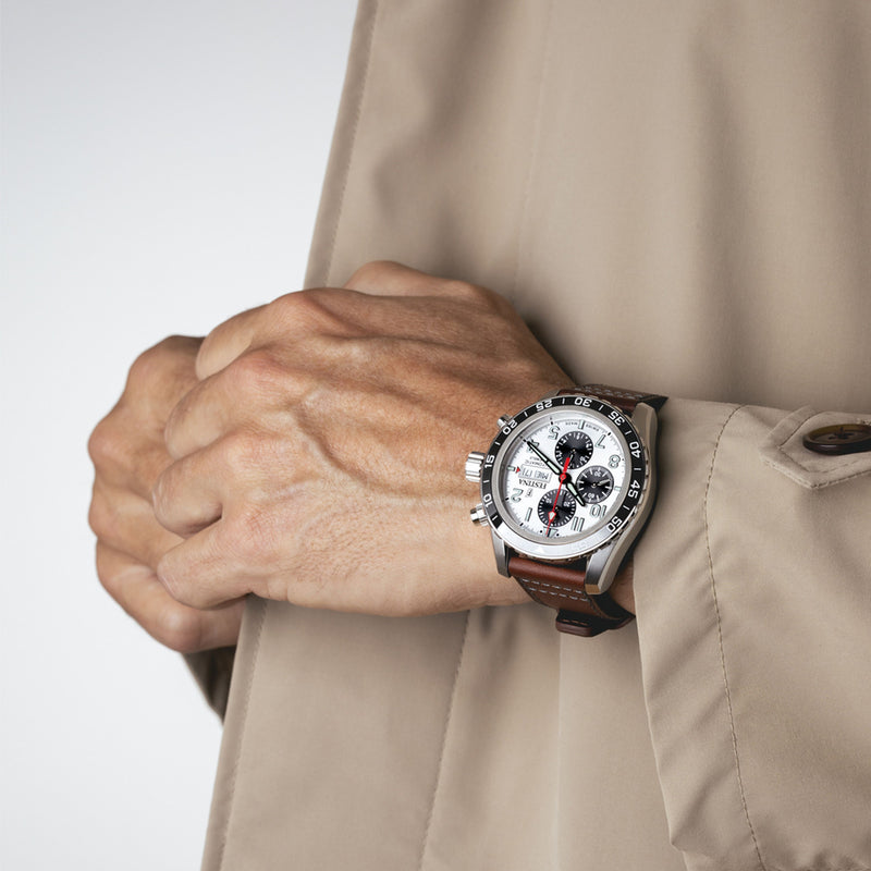 Chronograph Ceramic White / Leather | White Dial