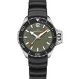 Khaki Navy Black/Rubber | Green Dial