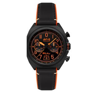 BELL X-1 MACHBUSTER CHRONOGRAPH Black / Leather | Black Dial